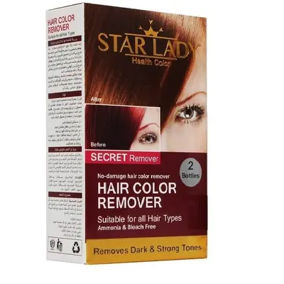 بی رنگ کننده مو استار لیدی مدل سیکرت حجم 200 میلی لیتر مجموعه 2 عددی