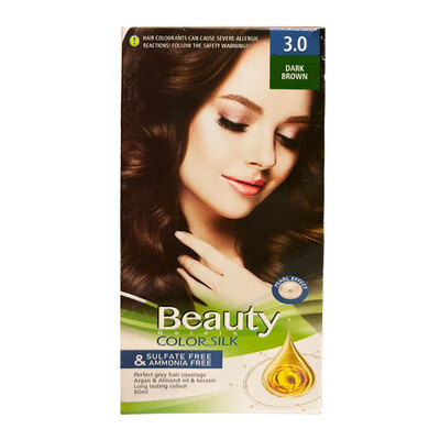 کیت رنگ مو زنانه بیوتی شماره 3.0 رنگ قهوه ای تیره