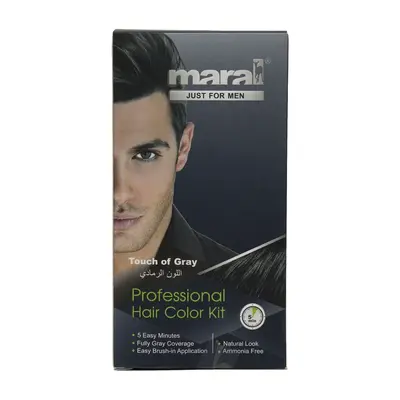 کیت رنگ موی مردانه مارال با رنگ جوگندمی، حجم 50 میلی‌لیتر مدل Touch Of Gray