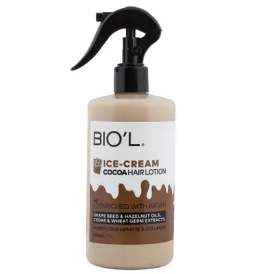 لوسیون مو بیول مدل بستنی شکلاتی حجم 400 میلی لیتر