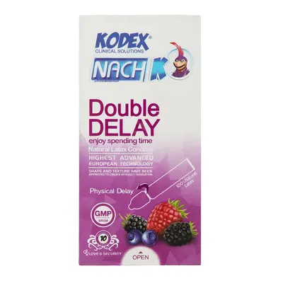 کاندوم تاخیری ناچ کودکس مدل تاخیری Double Delay بسته 10عددی