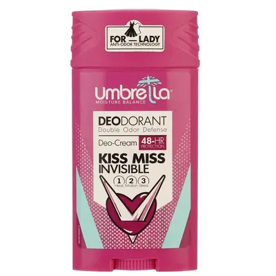 دئودرانت زنانه آمبرلا مدل Kiss Miss Invisible حجم 90 میلی لیتر