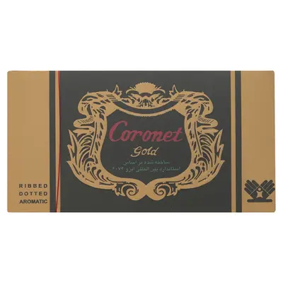 خرید کاندوم کرونت مدل Golden بسته 12 عددی