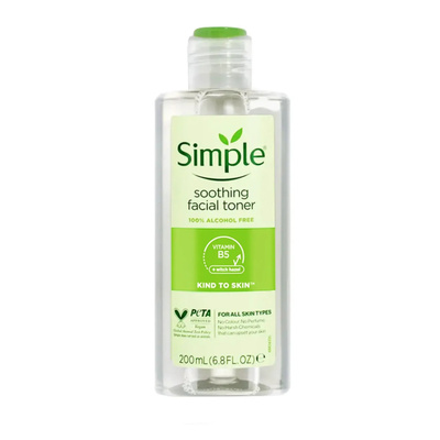 تونر صورت سیمپل مدل Soothing Facial Toner حجم 200 میلی لیتر