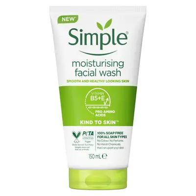 ژل شستشوی صورت سیمپل مدل Moisturizing حجم 150 میلی لیتر