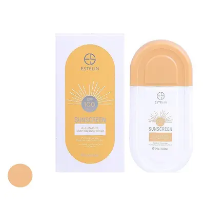 کرم ضد آفتاب رنگی استیلن مدل All In One  SPF 100 مناسب انواع پوست