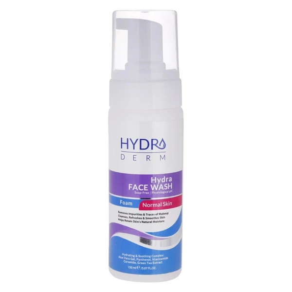 فوم شستشو صورت هیدرودرم سازگار با پوست‌های حساس حجم 150 میلی لیتر