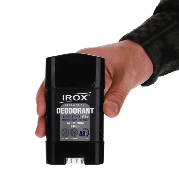 خرید دئودورانت مردانه ایروکس مدل Black Stone حجم 75 میلی لیتر