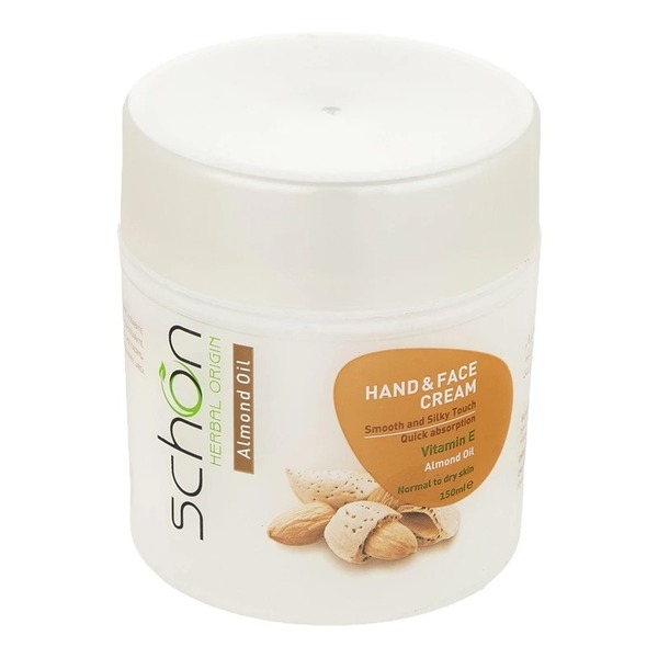 کرم نرم‌کننده دست و صورت شون مدل عصاره بادام مخصوص پوست خشک و معمولی حجم 150 میلی لیتر