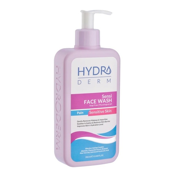 خرید محلول شستشو صورت هیدرودرم سازگار با پوست‌های حساس حجم 350 میلی لیتر