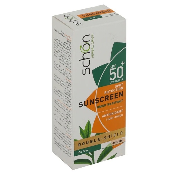 خرید کرم ضد آفتاب بی‌رنگ شون SPF 50 مدل Oil Free مناسب پوست چرب و آکنه‌دار با حجم 50 میلی لیتر