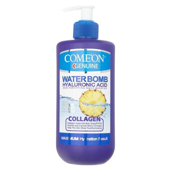 کرم آبرسان صورت و بدن کامان مدل Water Bomb مخصوص انواع پوست حجم 500 میلی لیتر