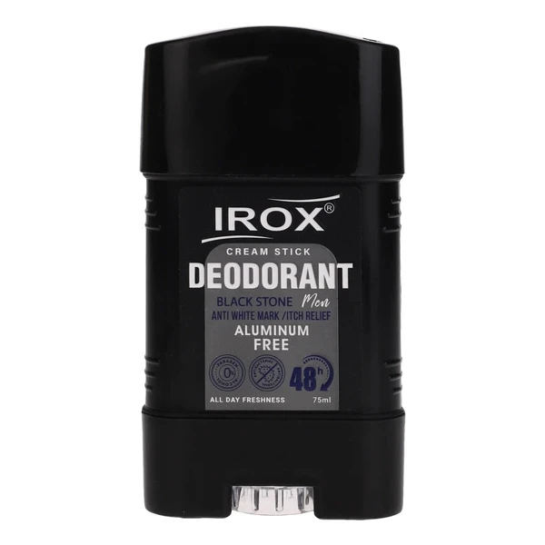 دئودورانت مردانه ایروکس مدل Black Stone حجم 75 میلی لیتر