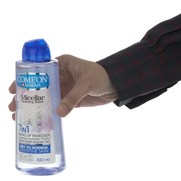 خرید آرایش پاک کن کامان مناسب پوست های خشک تا نرمال و حساس حجم 400 میلی لیتر