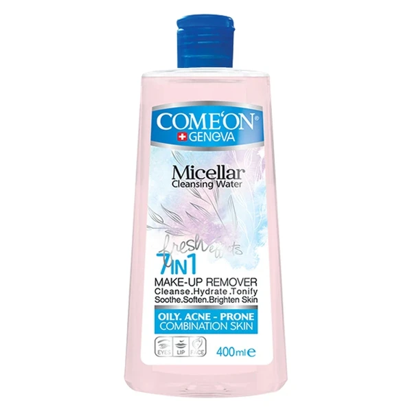 قیمت میسلار واتر پاک کننده آرایش کامان مناسب پوست چرب و دارای جوش حجم 400 میلی لیتر