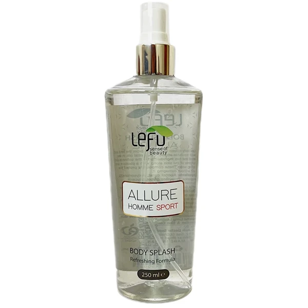 بادی اسپلش مردانه لفو مدل ALLURE HOMME SPORT حجم 250 میلی‌لیتر