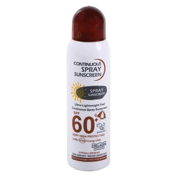 اسپری ضدآفتاب وکالی مدل SPF 60 حجم 230 میلی لیتر