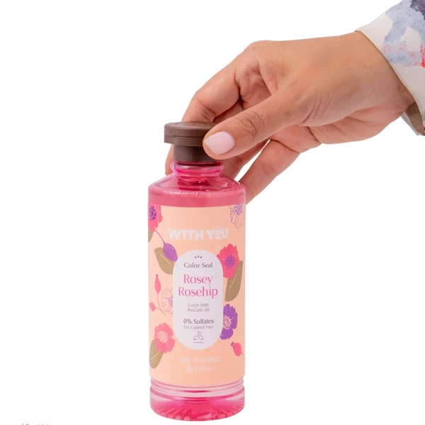 خرید شامپو تثبیت کننده رنگ مو ویت یو مدل Rosey Rosehip حجم 300 میلی لیتر