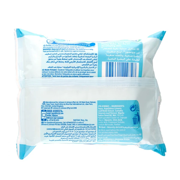 خرید دستمال مرطوب کودک جانسون مدل Pure Protect بسته 25 عددی 
