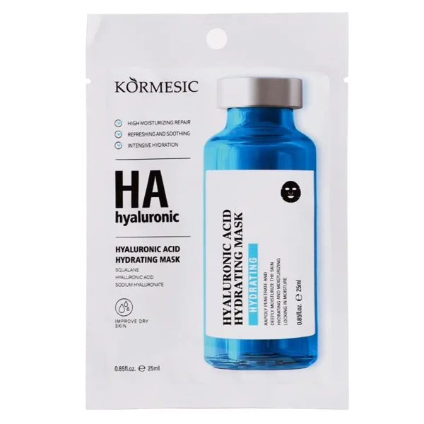 ماسک ورقه ای هیالورونیک اسید KORMESIC حجم 25 میلی لیتر