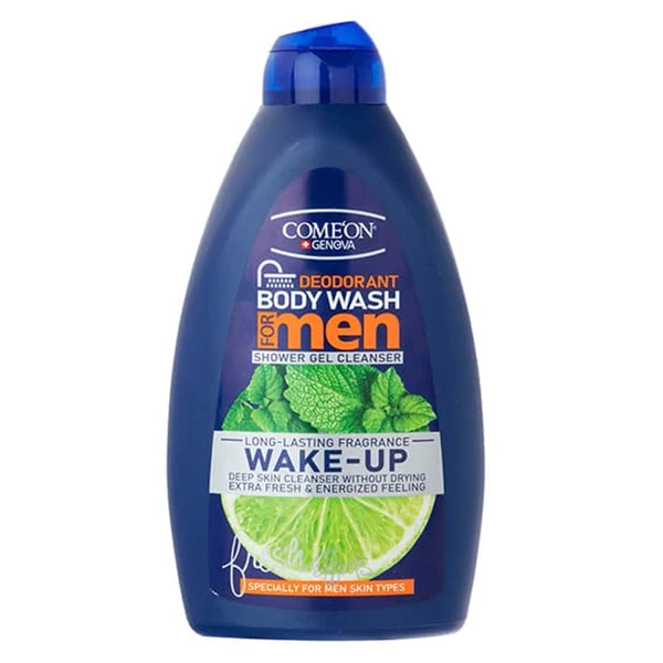 شامپو بدن ژلی کامان مدل Wake Up مناسب آقایان حجم 510 میلی لیتر