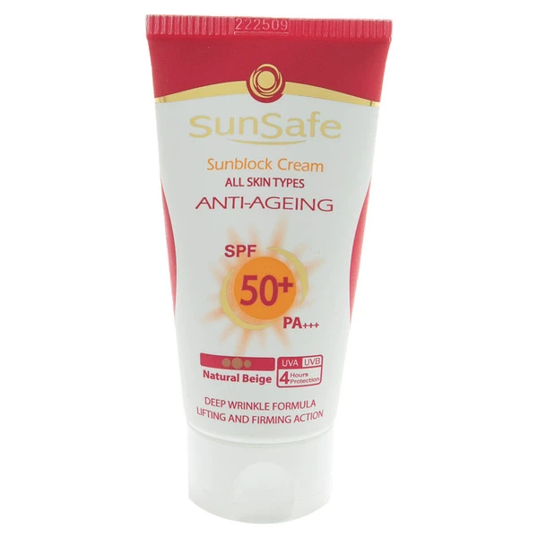 کرم ضد آفتاب و ضد چروک سان سیف SPF50 حجم 50 میلی لیتر