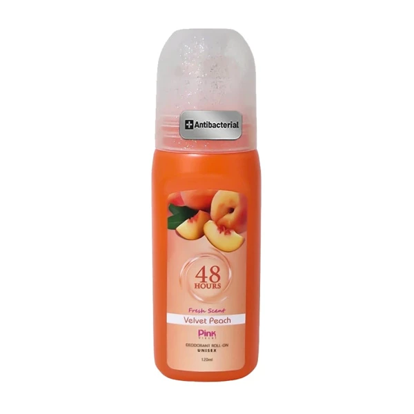مام رول صدفی پینک ویژوال مدل Velvet Peach حجم 120 میلی لیتر