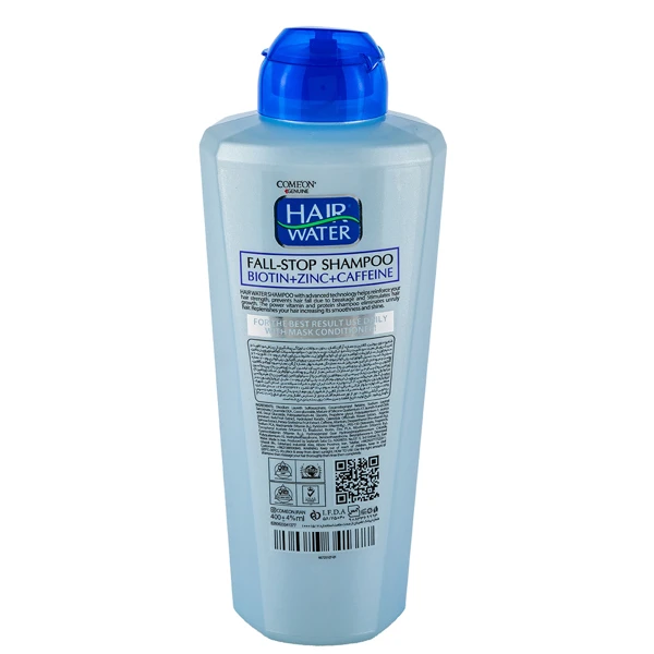 خرید شامپو ضد ریزش کامان مدل Hair Water بدون سولفات حجم 400 میلی لیتر