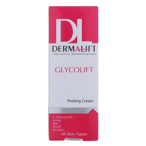 خرید کرم لایه بردار صورت درمالیفت مدل Glycolift مناسب برای انواع پوست حجم 40 میلی لیتر