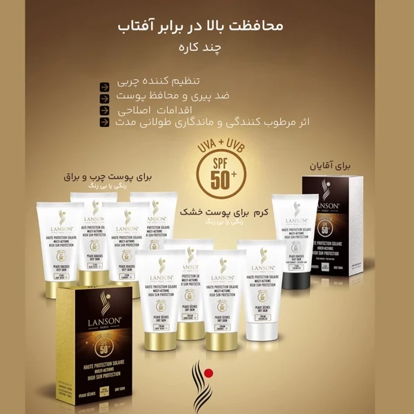 خرید کرم ضدآفتاب لانسون حجم 40 میلی لیتر