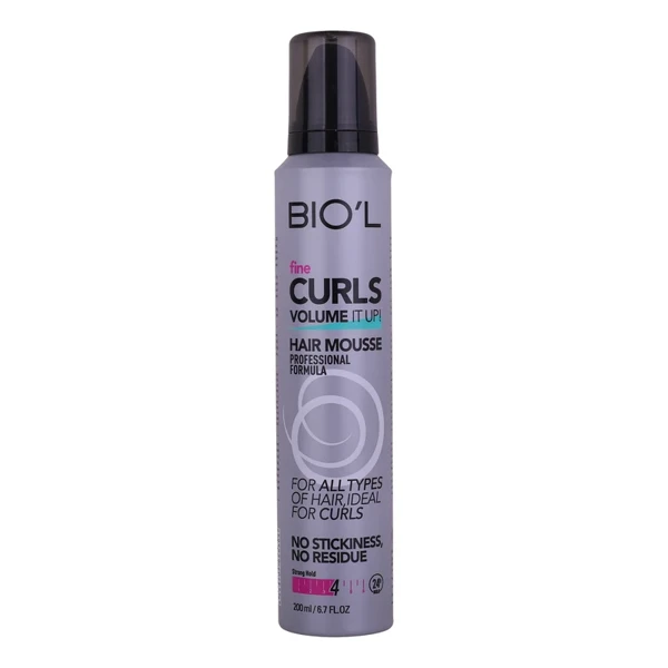 موس مو بیول مدل 4 FINE CURLS حجم 200 میلی‌لیتر