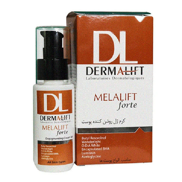 خرید کرم ژل روشن کننده پوست درمالیفت مدل Melalift Forte حجم 50 میلی لیتر