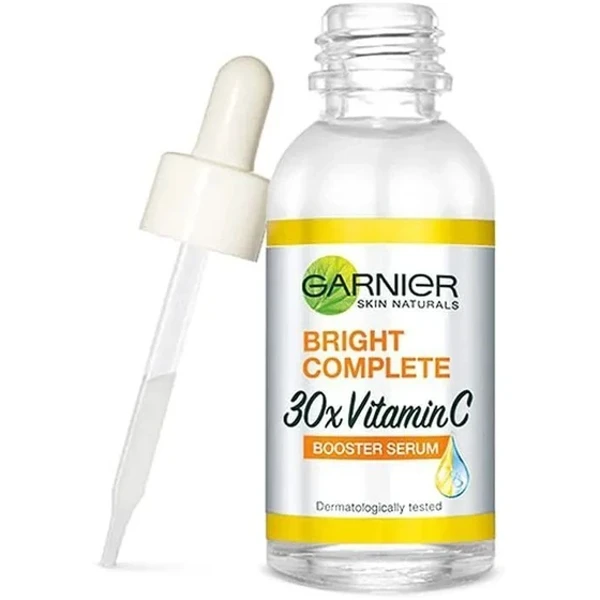 سرم پوست گارنیه مدل Vitamin C شفاف‌کننده، روشن‌کننده حجم 30 میلی لیتر