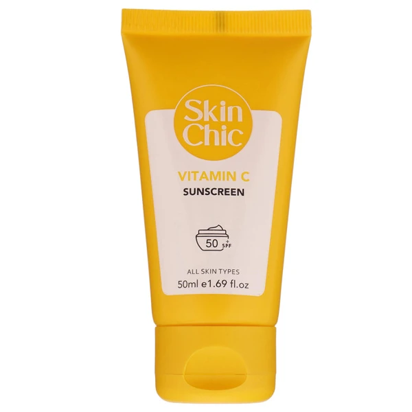 خرید کرم ضد آفتاب اسکین شیک ویتامین سی SPF50 حجم 50 میلی لیتر