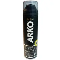ژل اصلاح آرکو مدل BLACK حجم 200 میلی لیتر