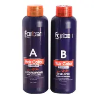 خرید شامپو رنگ مو فاربن رنگ قهوه ای خیلی تیره شماره 2.0 حجم 150 میلی لیتر مجموعه دو عددی