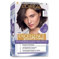 کیت رنگ مو لورآل سری Excellence کد 5.11  رنگ قهوه ای روشن