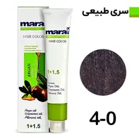 خرید رنگ مو مارال با رنگ قهوه‌ای متوسط شماره 4.0، حجم 100 میلی‌لیتر سری طبیعی
