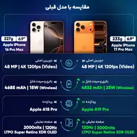 قیمت و خرید گوشی موبایل اپل مدل iPhone 17 Pro Max ZAA تک سیم کارت ظرفیت 256 گیگابایت نات اکتیو