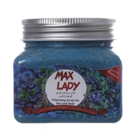 اسکراب لایه بردار پوست مکس لیدی بلوبری حجم 300 میلی لیتر