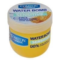 کرم آبرسان صورت و بدن کامان مدل Water Bomb SENSITIVE مخصوص پوست حساس حجم 200 میلی لیتر