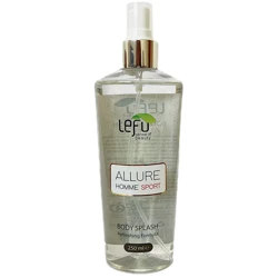 بادی اسپلش مردانه لفو مدل ALLURE HOMME SPORT حجم 250 میلی‌لیتر