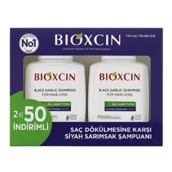 شامپو ضد ریزش بیوکسین مدل عصاره سیر سیاه بسته دو عددی حجم 2x300 میلی لیتر