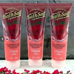 خرید غیرفعال نمک حمام سفید کننده گل رز وکالی Wokali وزن 380 گرم