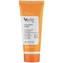 قیمت کرم ضد آفتاب رنگی صورت وچه مدل SPF 50 حجم ۴۰ میلی لیتر