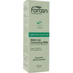 خرید شیر پاک کن فاربن (Farben) مدل Green Tea مناسب پوست چرب حجم 200 میلی لیتر