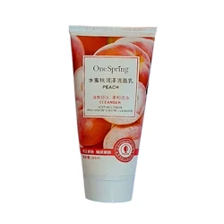 خرید فوم شستشوی صورت هلو  وان اسپرینگ One Spring حجم 168 میلی لیتر