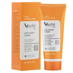 کرم ضد آفتاب رنگی صورت وچه مدل SPF 50 حجم ۴۰ میلی لیتر