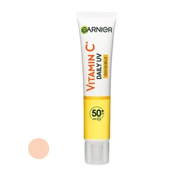 قیمت کرم ضد آفتاب رنگی گارنیه SPF 50 مدل Vitamin c ‌مناسب برای انواع پوست حجم 40 میلی لیتر
