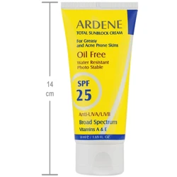 قیمت و خرید کرم ضد آفتاب آردن فاقد چربی SPF25 وزن 50 گرم